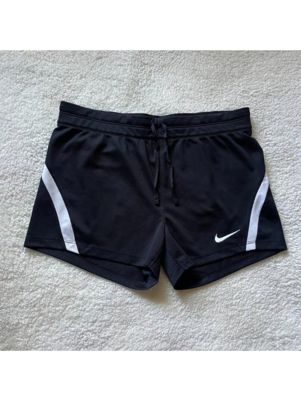 Black Nike dri fit mini active shorts